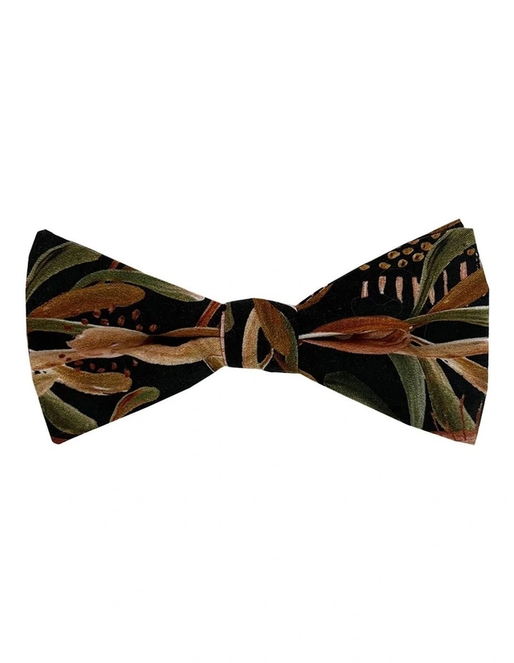 Grass Tree Bow Tie Gift Set in Black Multi