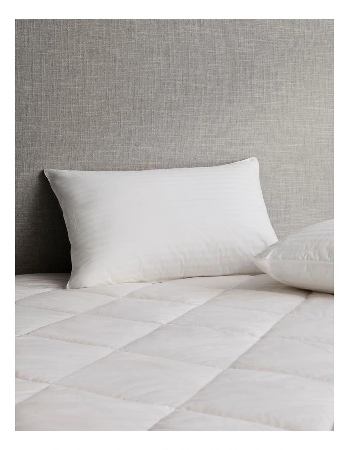 Deluxe Surround Feather & Down Standard Pillow in Snow