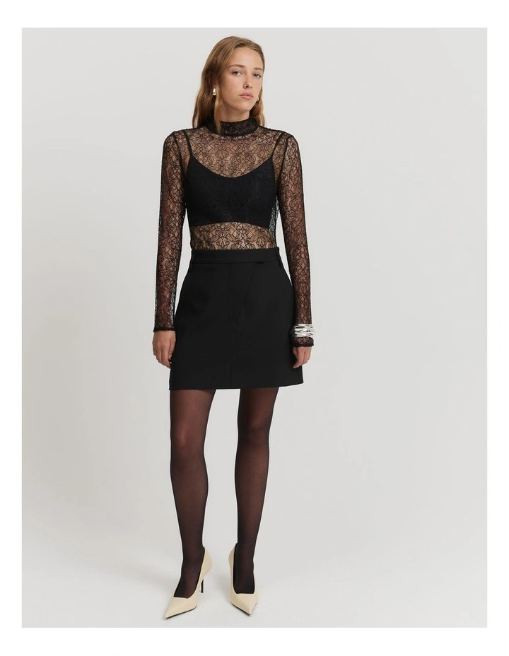 Lace Blouse in Black