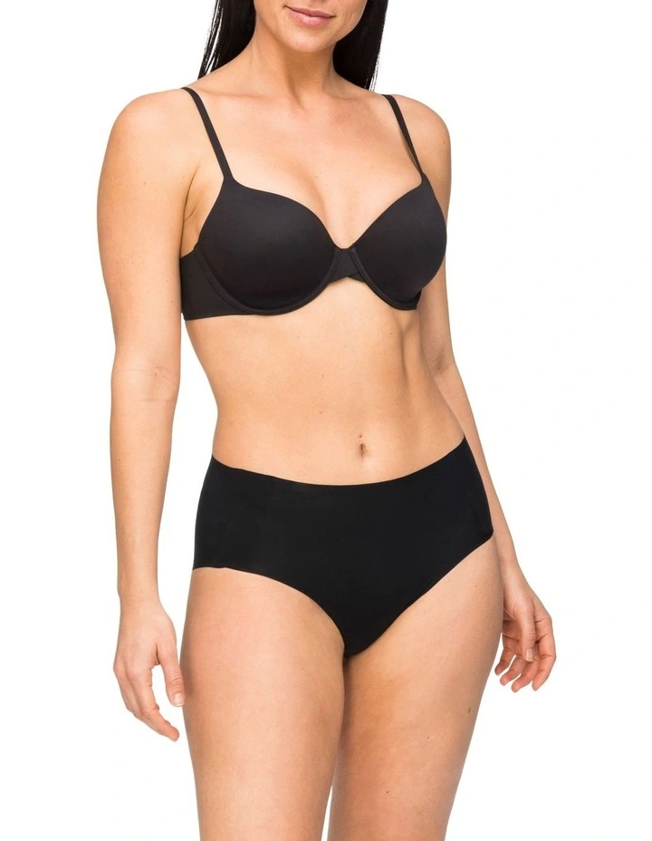 Body Light Waisted Brief in Black