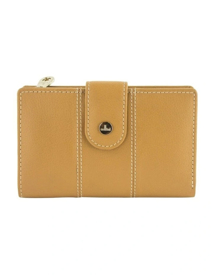 Eden French Wallet in Camel