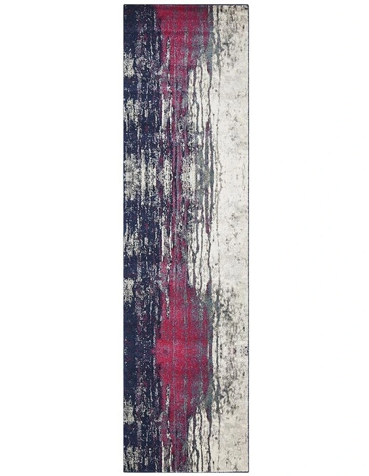 Evoke Bedrock Stone Transitional Rug in Magenta