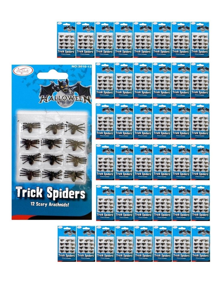 Mini Fake Spiders Trick Toy x40 Pack in Black
