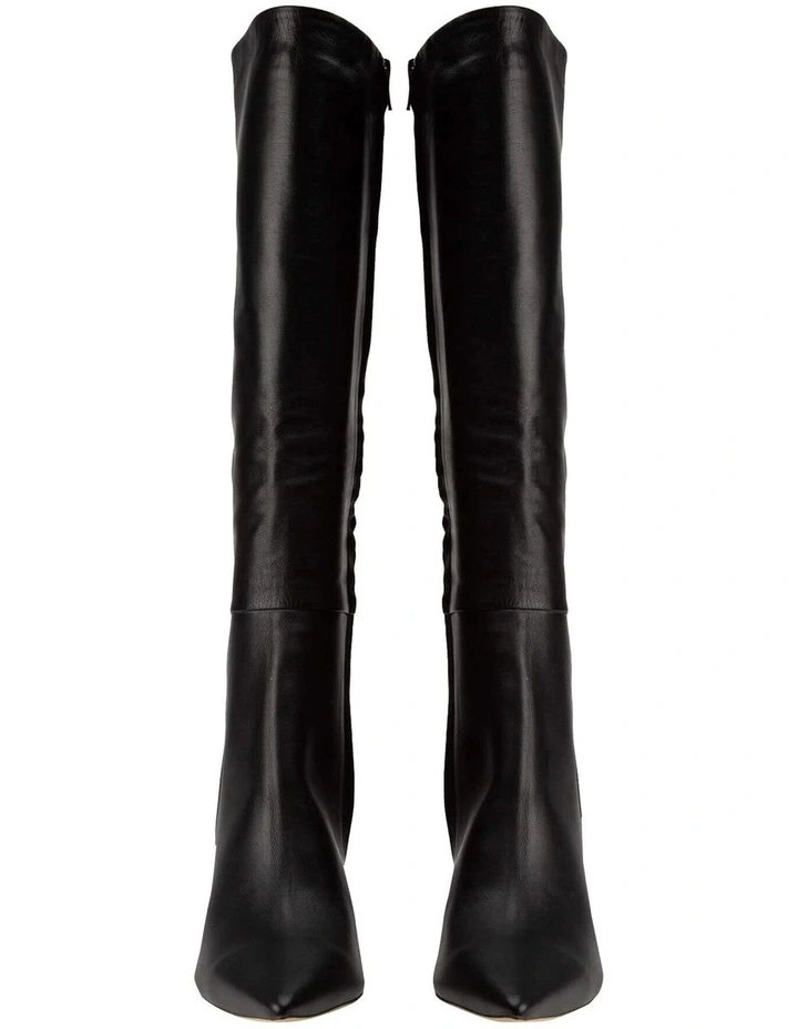 Apollo Calf Boots In Black Venice