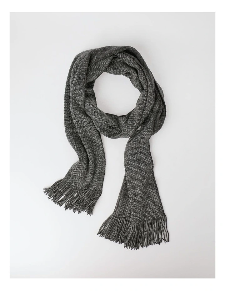 Two Tone Scarf in Grey
