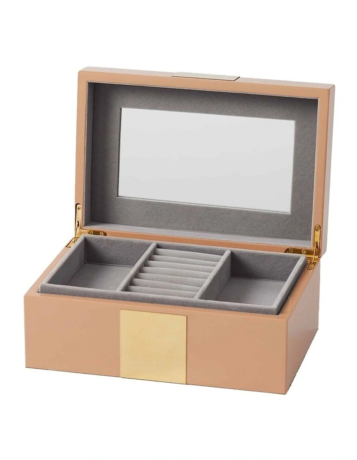 Maya Wooden Jewellery Box Holder in dusty Pink