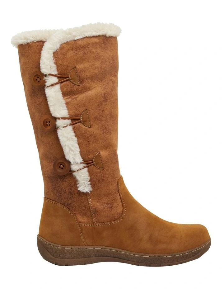 Edmund Chestnut Micro Boots