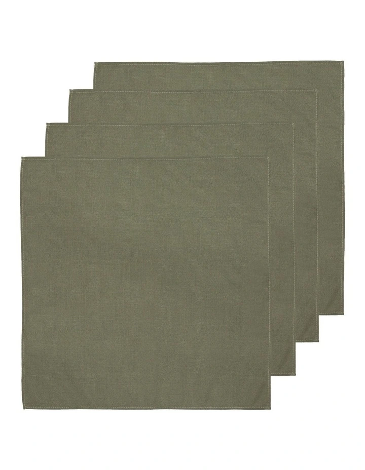 Seno Napkin 4 Pack in Olive