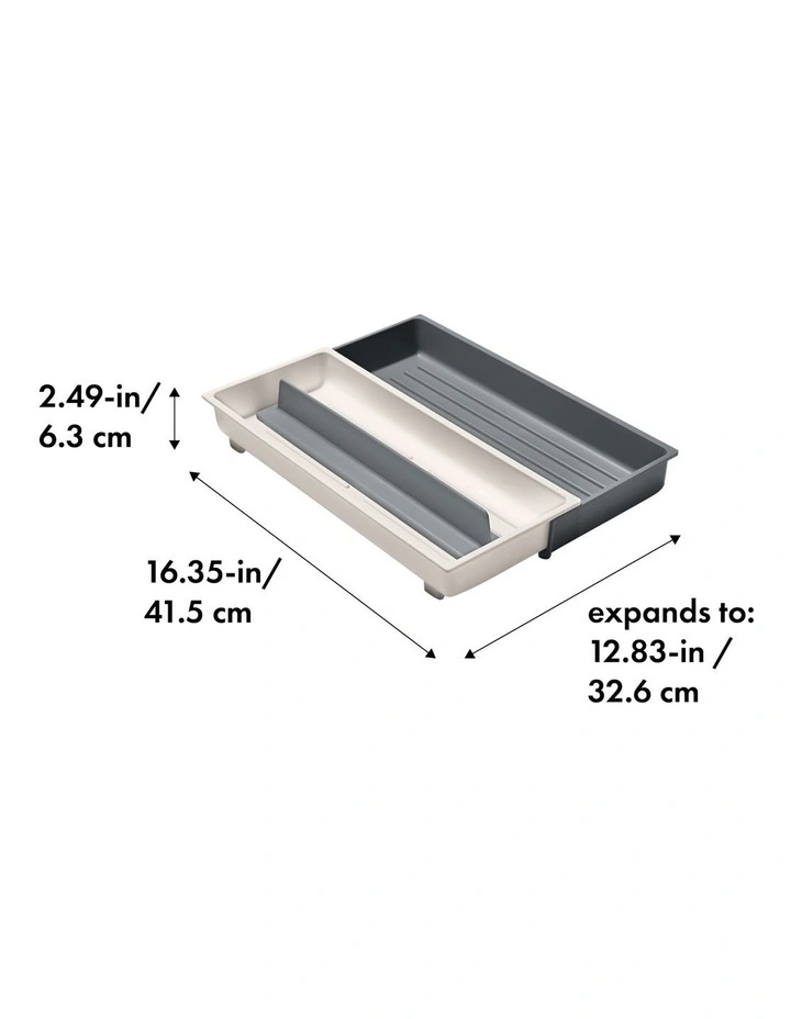 Expandable Long Tool Organiser in White/Grey