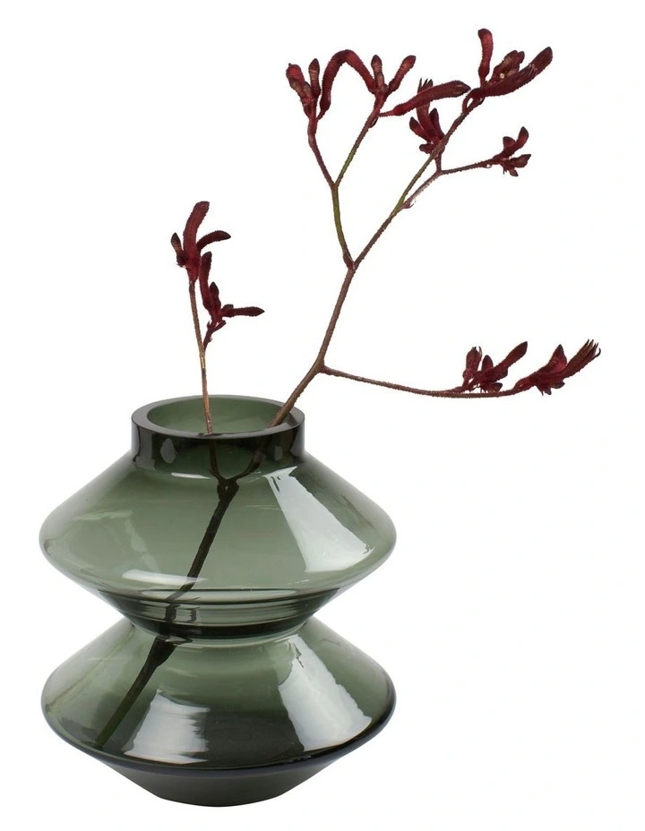 Asher Vase 20x22cm in Smoke Green