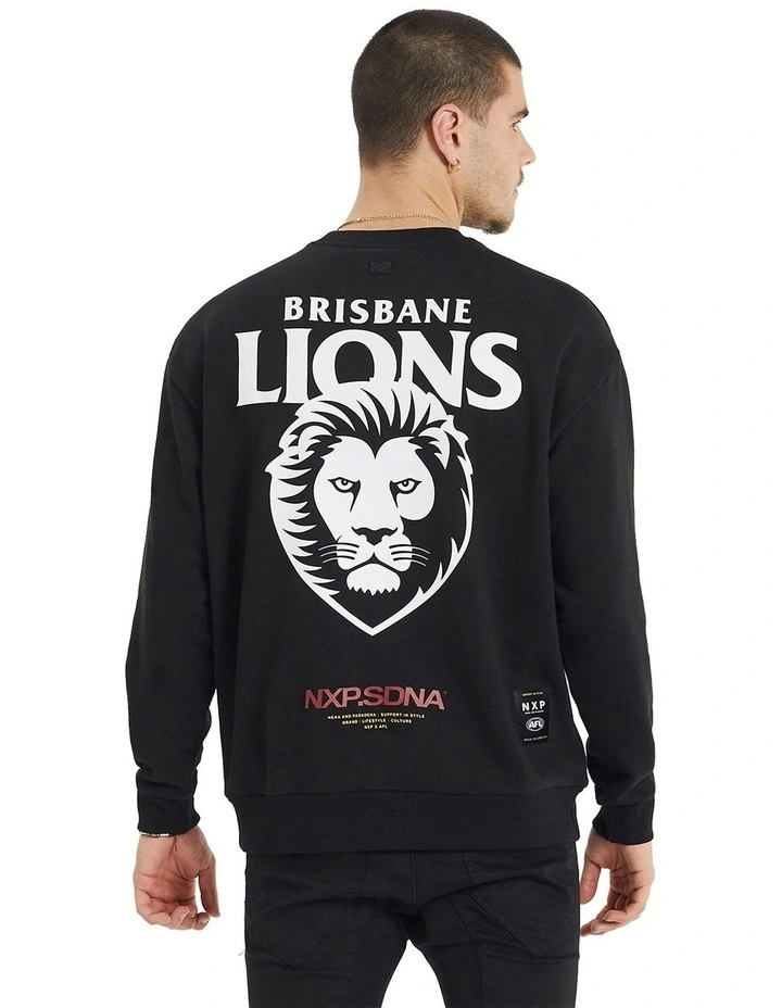 Brisbane SS01 Relaxed Sweatshirt in Jet Black