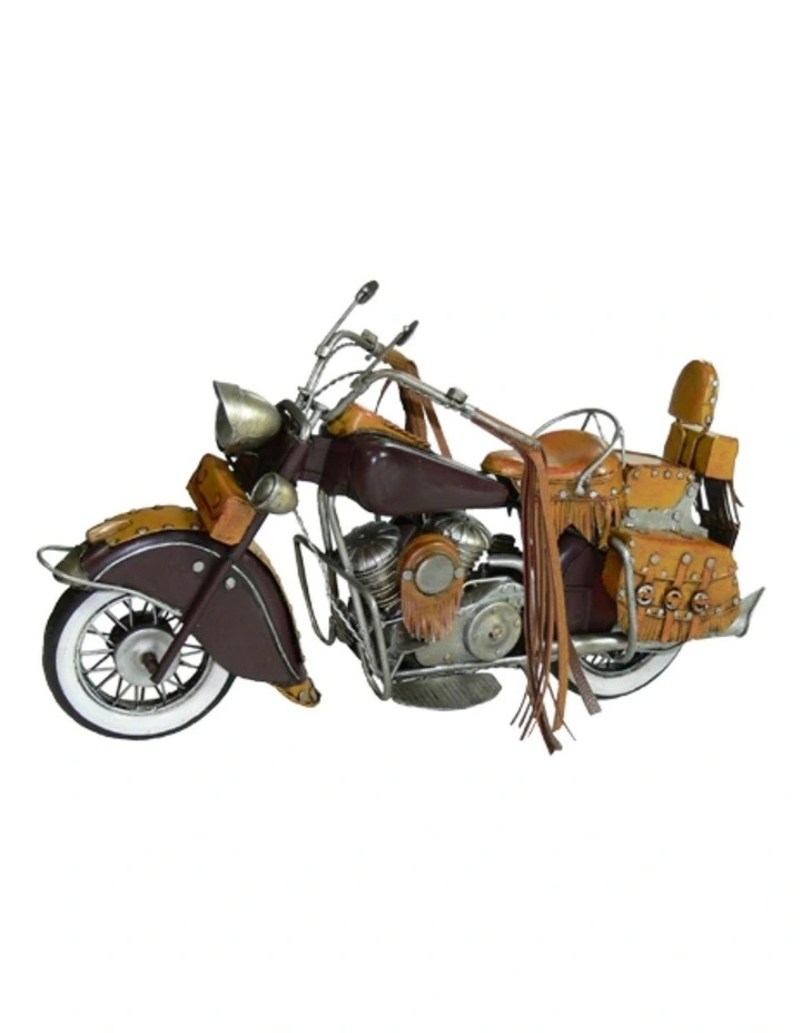 Indian Motorbike with Leatherette Handles 36cm