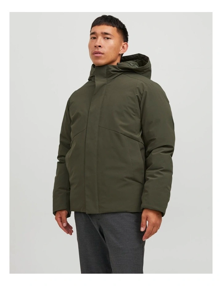 Hooded Keen Parka Jacket in Grape Leaf