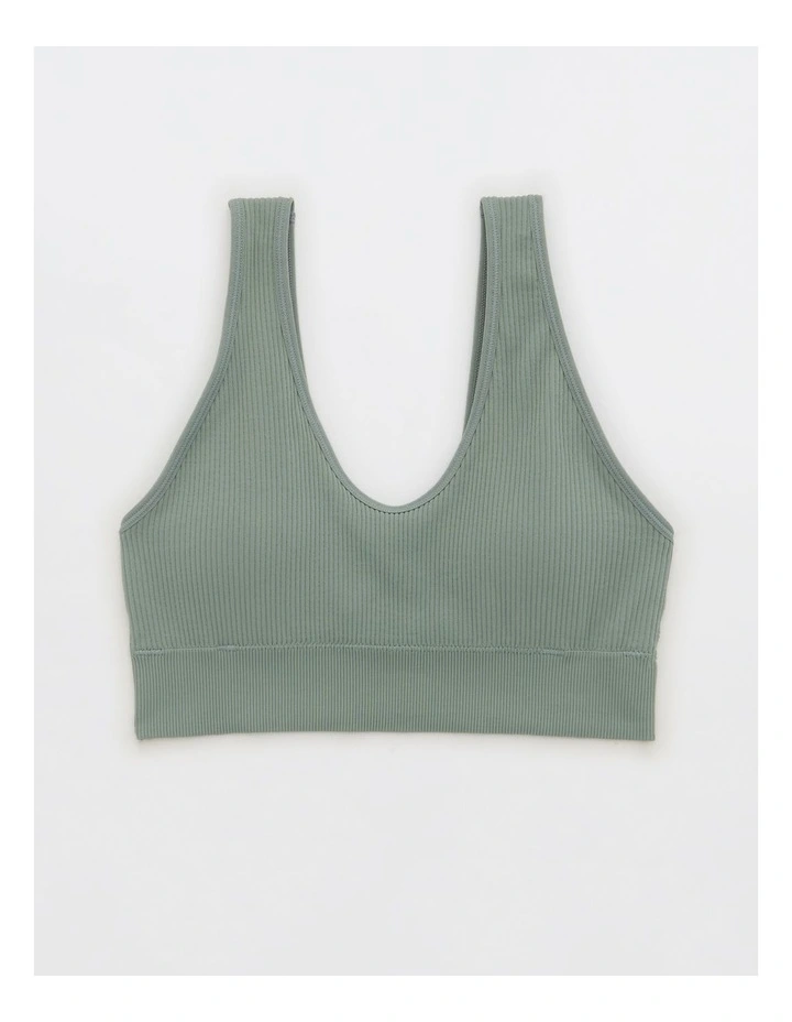 Seamless Padded Bralette in Sprout Green