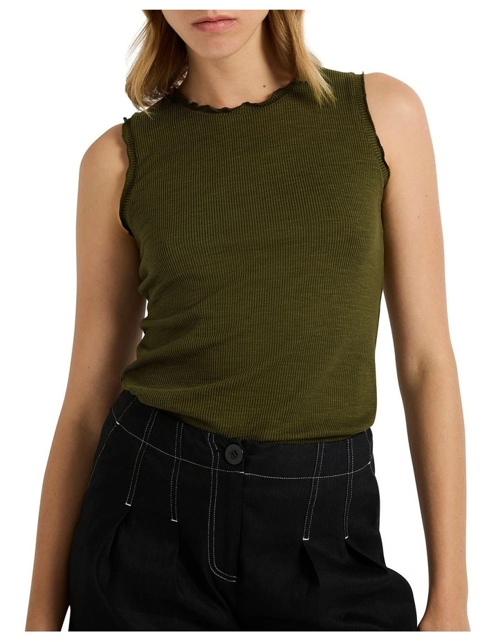 Hayley Tank in Khaki