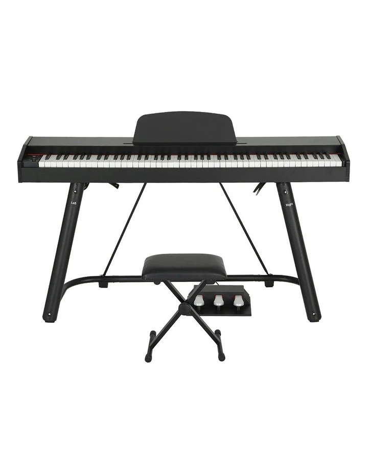 88 Keys Electronic Piano Keyboard with Stand Stool Weighted