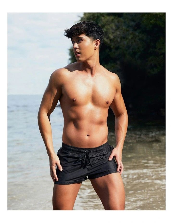 Bass Swim Short in Black