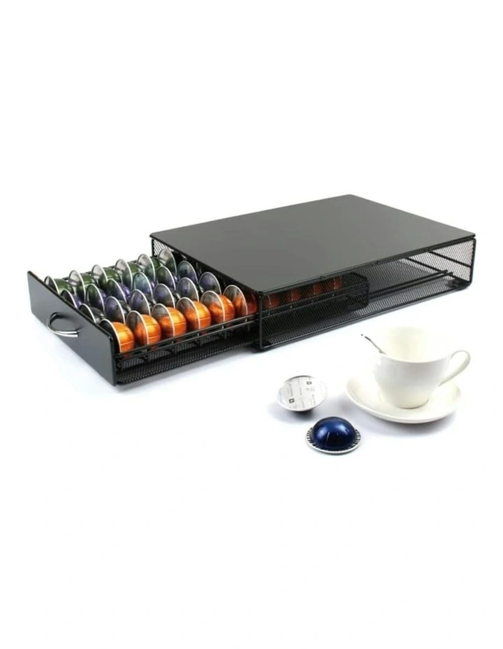 40 Pods Coffee Capsule Drawer in Black