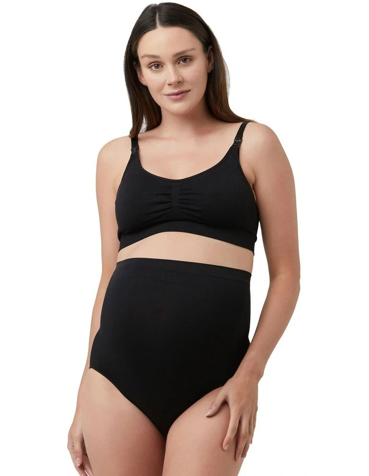Seamless Pumping Bra in Black
