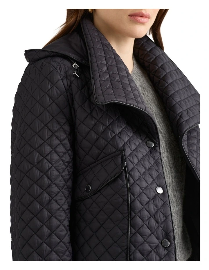 Romano Quilted Jacket in Black