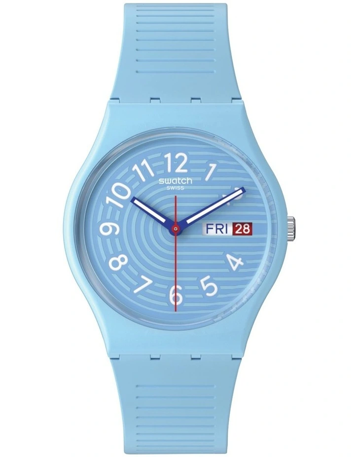 Trendy Lines in The Sky Watch in Blue