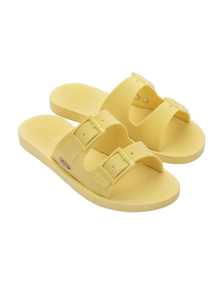 Melissa Sun Malibu Slide in Yellow