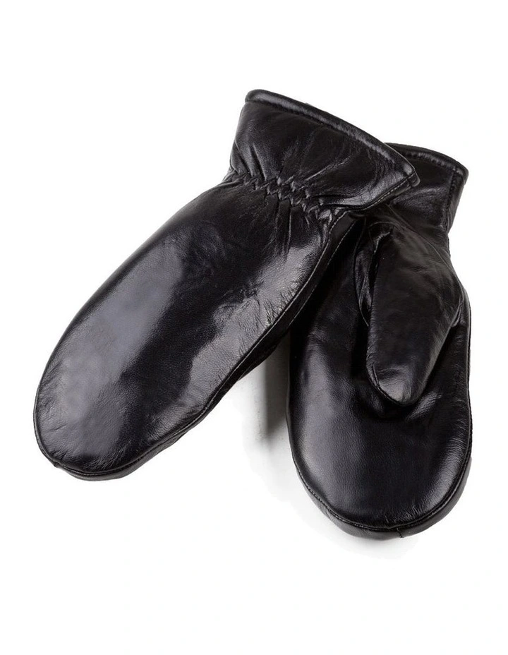 Ugg Nappa Sheepskin Mitten in Black