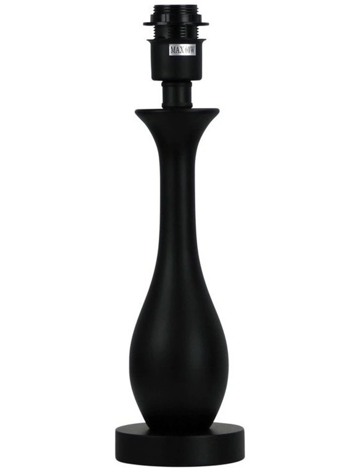 Barton Matt Table Lamp Base Only Black