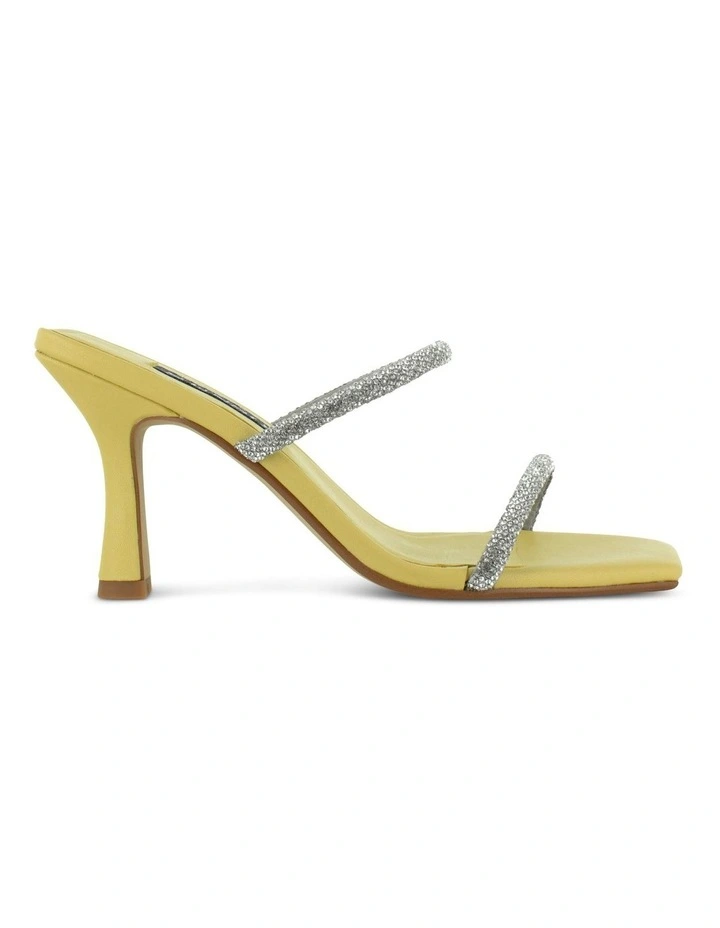 Umber I Heeled Sandals in Yellow