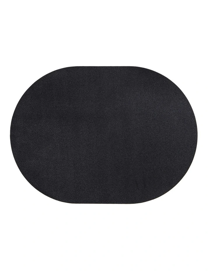 Hugo Placemat 4 Pack in Black