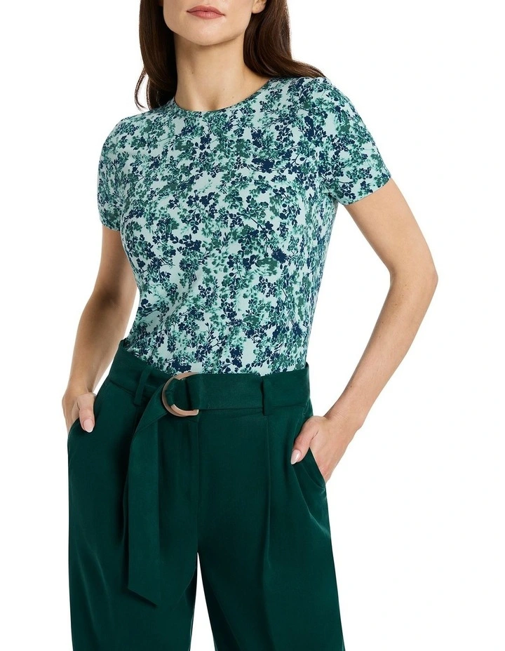 Kezia Bamboo Tee in Mint