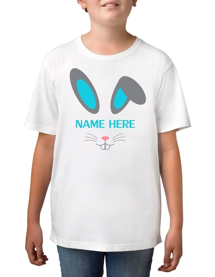 Boy's Easter Bunny Personalised Cotton T Shirt