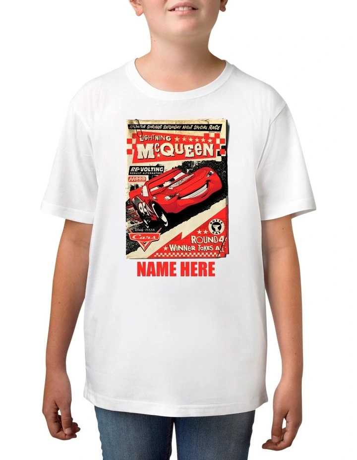Disney Boys Lightning McQueen Tee