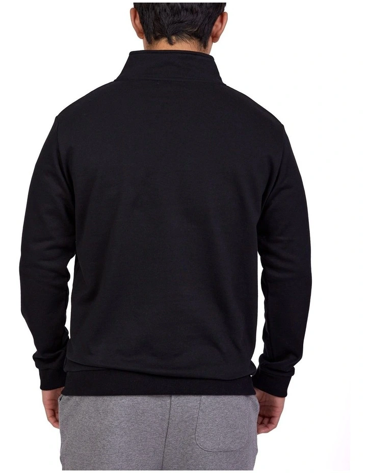 Bucks Casual Todd Half Zip In Black