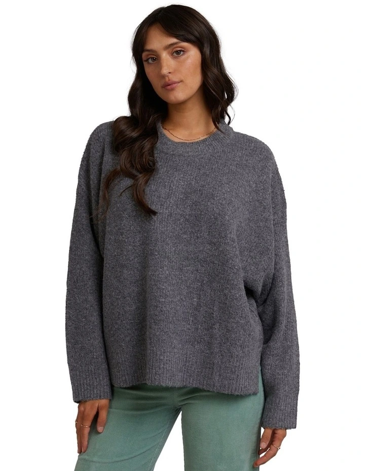 Kendal Knit Top in Charcoal