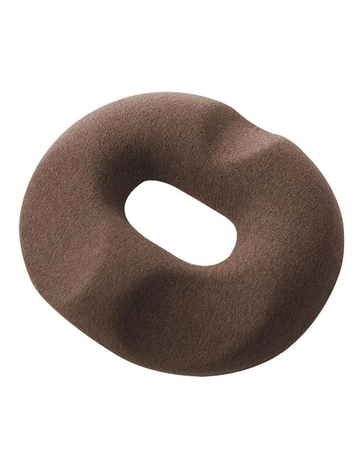 Premium Quality Memory Foam O Shape Cushion Seat in Brown
