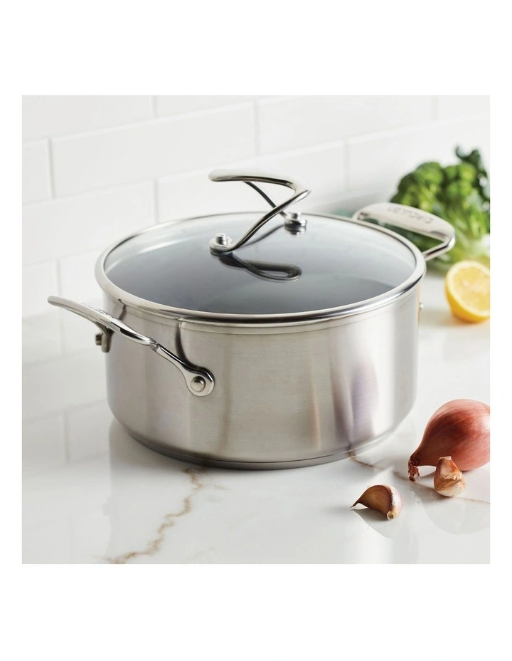 C-Series Nonstick Clad Induction Stockpot 26cm in Stainless Steel