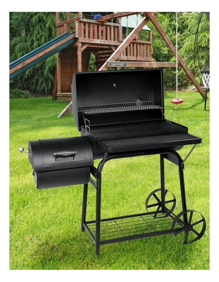 Havana Outdoor 2-In-1 BBQ Smoker Grill in Charcoal