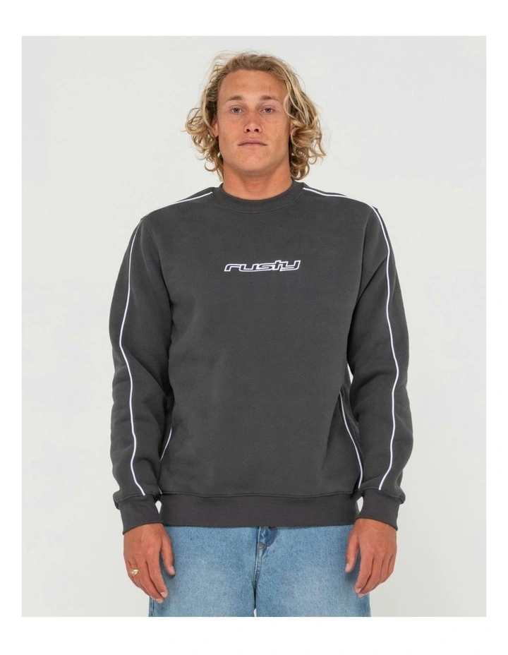 Fence Hopper Crew Super Fleece in Grey