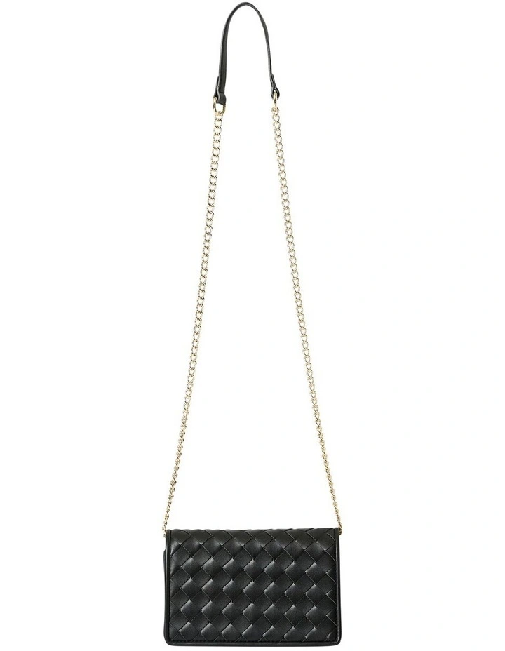 Super Bag in Black Weave