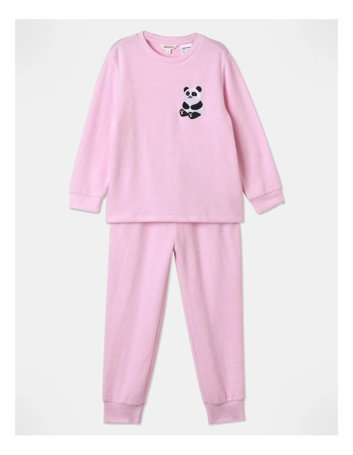 Panda Pyjama Set in Light Pink
