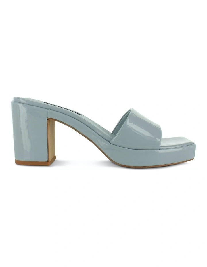 Stevie Heeled Mules in Blue
