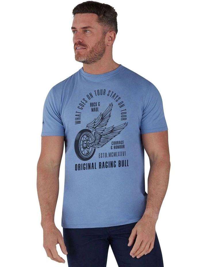 On Tour T-shirt in Chambray