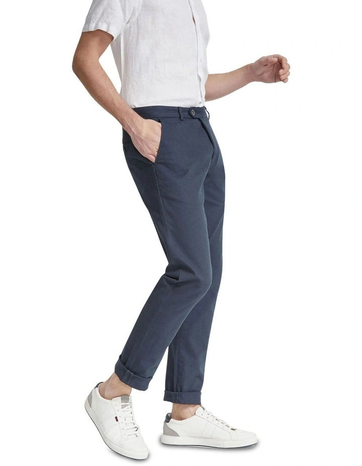 Luka Stretch Casual Pants in Gunmetal
