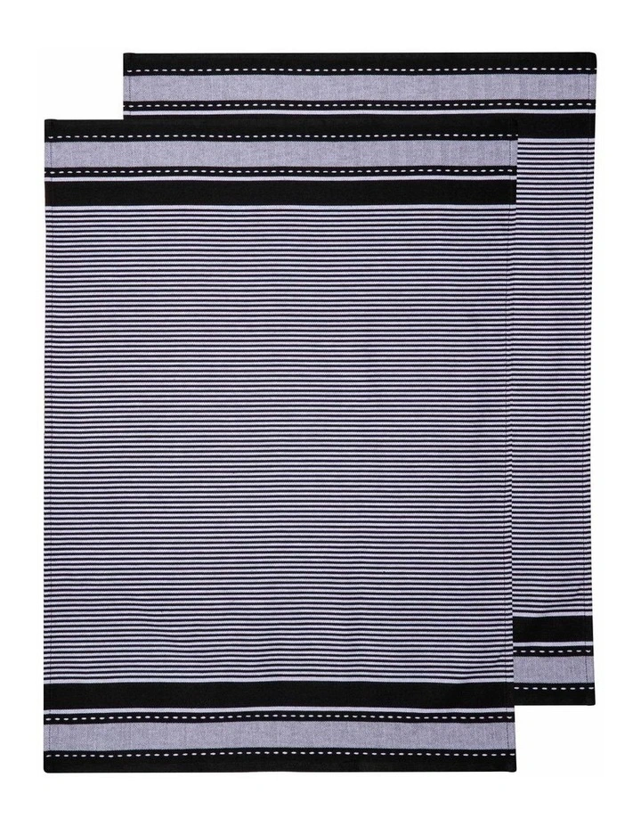 Lennox 2pack Kitchen Towel in Jumbo Black