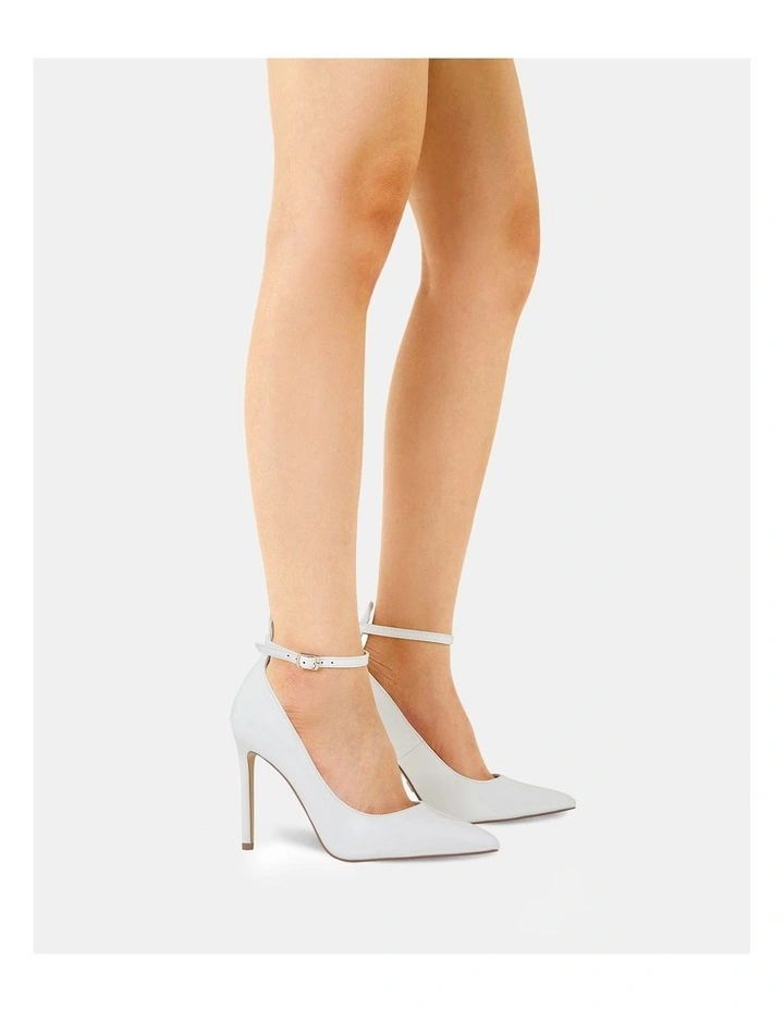 Imari Heels in White Patent