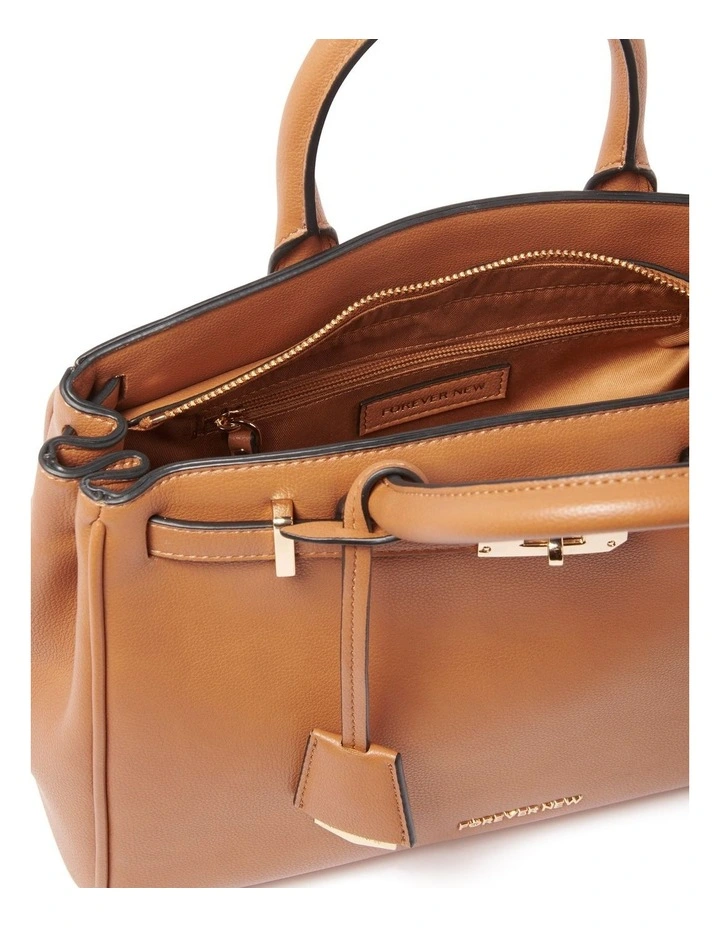 Signature Stephanie Tag Tote Bag in Brown