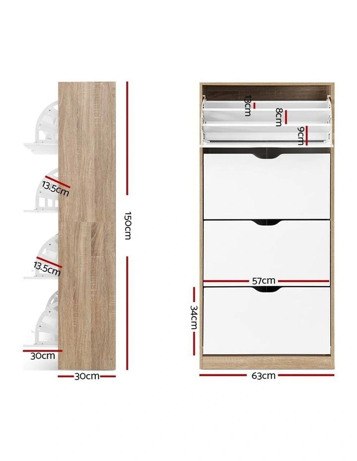48 Pairs Shoe Cabinet Rack
