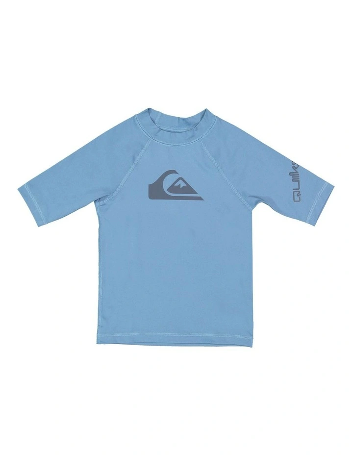 All Time Short Sleeve Rash Vest in Aegean Blue