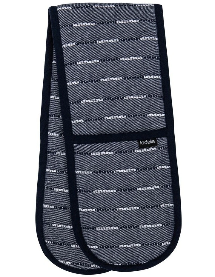Eco Recycled Dash Double Oven Mitt in Navy